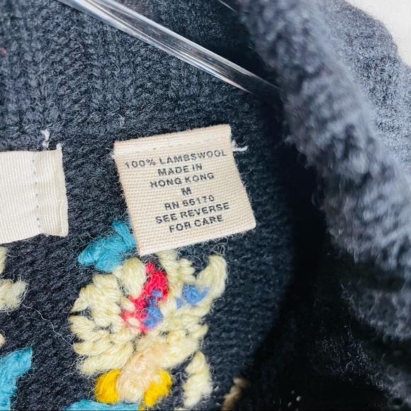 Anthropologie Sleeping on Snow lambs Wool Zip Cardigan - Picture 6 of 10